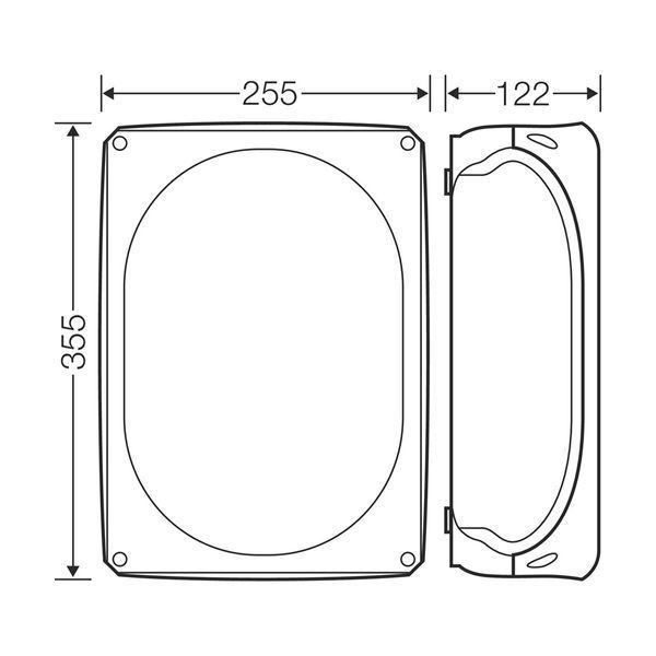 Розподільна коробка KF5050G 355x255x122 мм, IP66/67, з клемником 5х50 мм&sup2;, світло-сіра RAL 7035 | HENSEL 00000007738 фото