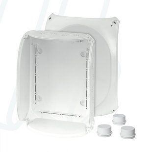 Розподільна коробка DK3500G 295x225x122 мм, IP55/66, без клемника, світло-сіра RAL 7035 | HENSEL 00000004888 фото