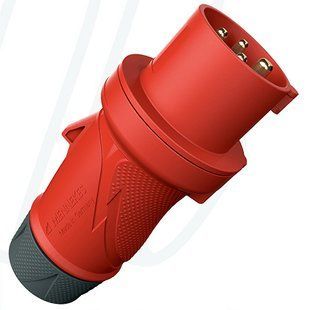 Штекер PowerTOP Xtra з ErgoCONTACT 32А 4п 6г 400В, IP54 червоний, MENNEKES (артикул 13516) 13516 фото