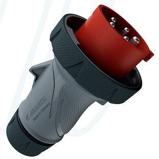 Штекер PowerTOP Xtra R 16A 5п 6г 400В з ErgoCONTACT, IP67/IP69, MENNEKES (артикул 13643) 13643 фото