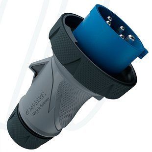 Штекер PowerTOP Xtra R 32A 5п 9г 230В з ErgoCONTACT, IP67/IP69, MENNEKES (артикул 13659) 13659 фото