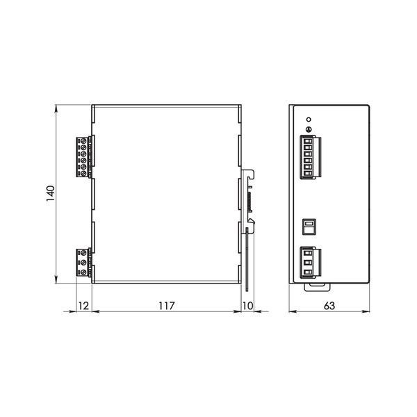 Джерело живлення LUTZE CPSB1-240-24E Compact Economy, регульоване, 240 Вт 00000000655 фото