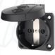 Розетка панельна SCHUKO 16A 2п+З 230В, IP54 чорна (клеми plug-in), MENNEKES (артикул 11012) 11012 фото 1
