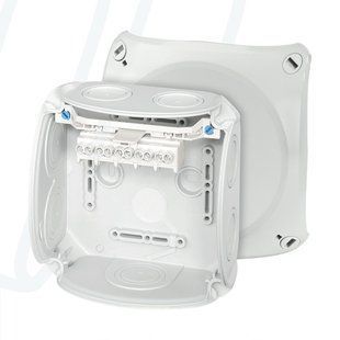 Розподільна коробка DK 0604 GZ з клемою Cu 3~ 1.5-4 мм2 IP66 130x130x77 сіра RAL 7035 00000004875 фото
