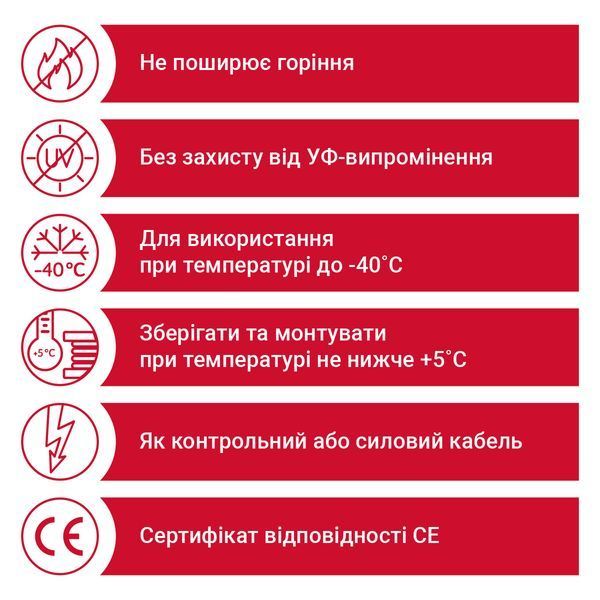 Кабель YSLY-JB 04X2.5 сірий, FABER KABEL (артикул 030619) 030619 фото