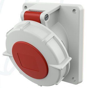 Розетка панельна 32A 5п 6г 400В, IP67 (нахил 20&deg;), MENNEKES (артикул 1551) 1551 фото