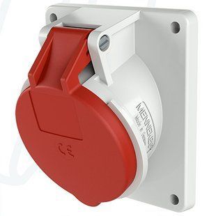 Розетка панельна 32A 5п 6г 400В, IP44 (нахил 20&deg;) з TwinCONTACT, MENNEKES (артикул 1746) 1746 фото