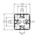 Розподільна коробка KF0400G 104x104x70 мм, IP66/67, без клемника, світло-сіра RAL 7035, IP66/67 | HENSEL 00000004935 фото 3