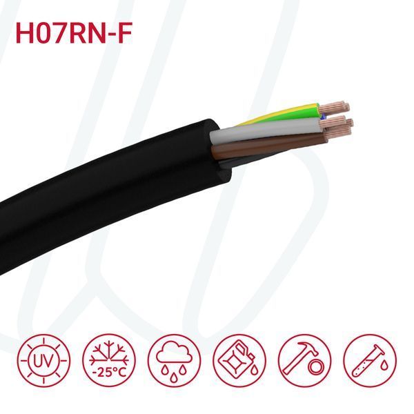 Кабель H07RN-F 03G10 чорний | FABER KABEL (арт. 050101) 00000001382 фото