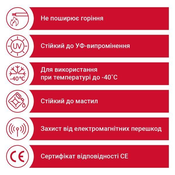 Кабель FABER EMV 2YSL(St)CYv-JB 03X70+03G10 0.6/1кВ чорний 00000000585 фото