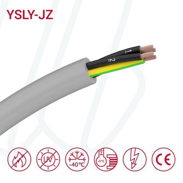 Кабель YSLY-JZ 3X6 сірий, FABER KABEL (артикул 031215) 031215 фото
