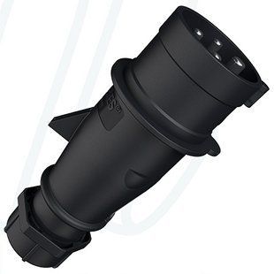 Штекер AM-TOP 16A 4п 6г 400В, IP44, чорний, MENNEKES (артикул 22289ZC) 22289ZC фото