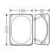 Розподільна коробка KF1610B 210x155x92 мм, IP66/67, з клемником 5х10 мм&sup2;, чорна RAL 9011 | HENSEL 00000007717 фото 2